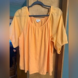 NWT Loft Peasant 3/4 Sleeve Top XL